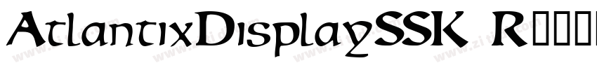 AtlantixDisplaySSK R字体转换